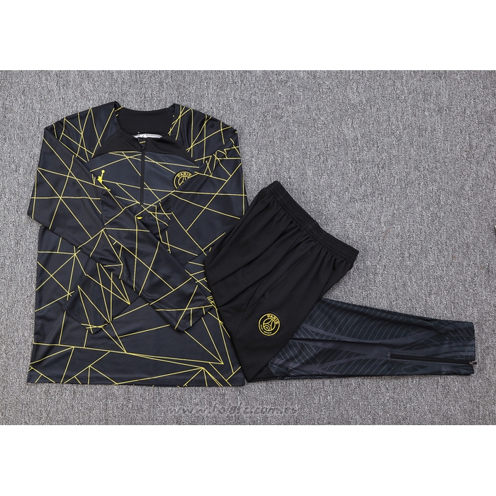 Chandal de Sudadera del Paris Saint-Germain Jordan Nino 2023-2024 Negro